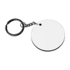 Sublimation Blank MDF Circle Keyring With Keychain
